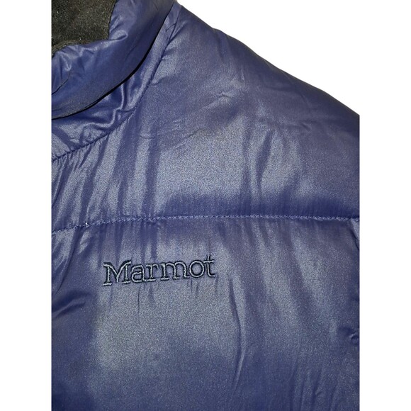 Marmot Down Puffer Jacket 700 Fill Down Outdoors Blue Jacket Women’s Small - Picture 3 of 9